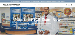 Desktop Screenshot of pharmacytrainer.com