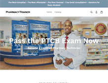 Tablet Screenshot of pharmacytrainer.com